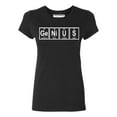 thumbnail image 1 of P&B Genius Periodic Table Funny Women's T-shirt, Black, M, 1 of 2