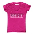 thumbnail image 1 of P&B Genius Periodic Table Funny Women's V-neck, Heather Pink, L, 1 of 2