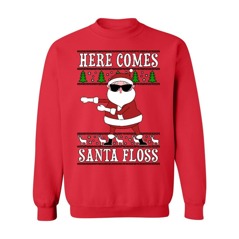 Santa Floss Ugly Christmas Sweater Santa Floss Ugly Christmas Sweater
