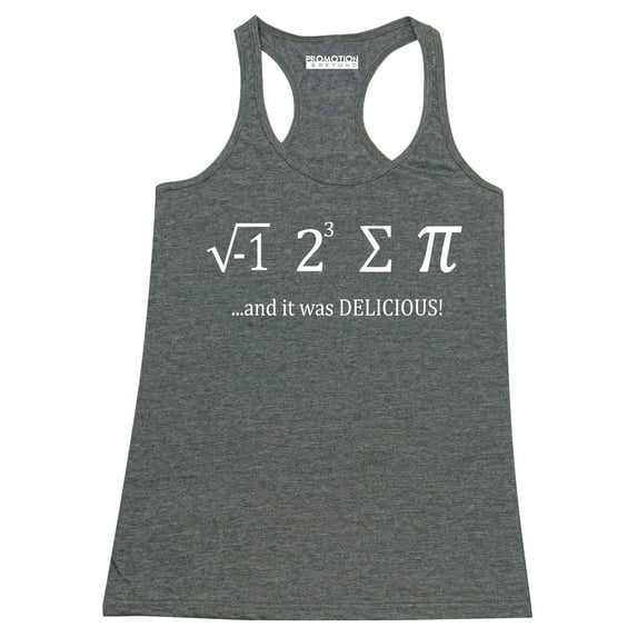 P&B I Ate Some Pie It was Delicious Women's Tank Top, Heather Charcoal, XL