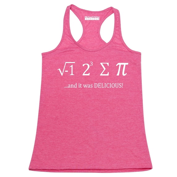 P&B I Ate Some Pie It was Delicious Women's Tank Top, Heather Pink, S