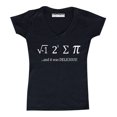 thumbnail image 1 of P&B I Ate Some Pie It was Delicious Women's V-neck, Black, L, 1 of 2