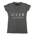 thumbnail image 1 of P&B I Ate Some Pie It was Delicious Women's V-neck, Heather Charcoal, 2XL, 1 of 2