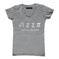 thumbnail image 1 of P&B I Ate Some Pie It was Delicious Women's V-neck, Heather Gray, L, 1 of 2