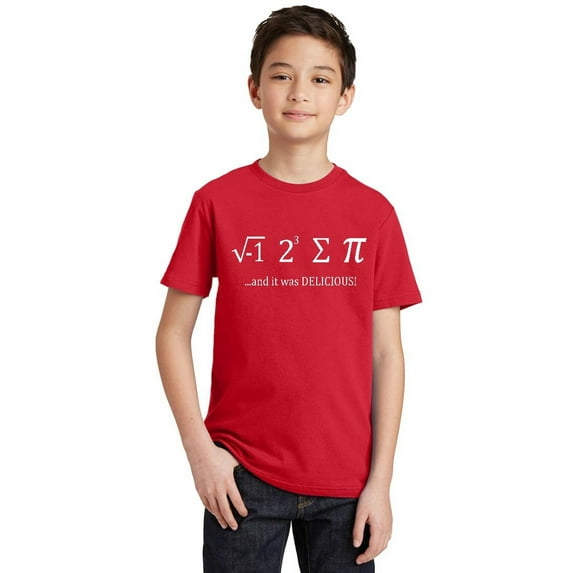 P&B I Ate Some Pie It was Delicious Youth T-shirt, Red, XL