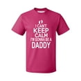 thumbnail image 1 of P&B I Can?t Keep Calm I'm Going to Be A Daddy Men's T-shirt, Cyber Pink, 3XL, 1 of 2