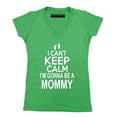 thumbnail image 1 of P&B I Can’t Keep Calm I'm Going to Be A Mommy Women's V-neck, Heather Green, XL, 1 of 2