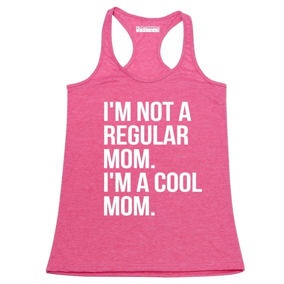 P&B Im Not A Regular Mom Im A Cool Mom Women's Tank Top, Heather Pink, XL
