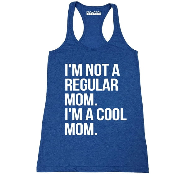 P&B Im Not A Regular Mom Im A Cool Mom Women's Tank Top, Heather Royal, S