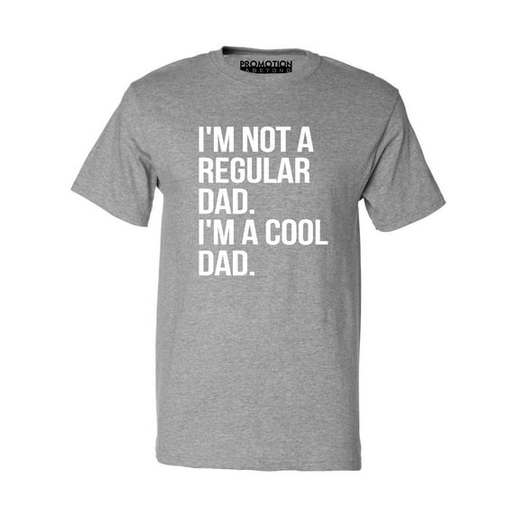P&B Im Not a Regular Dad Im A Cool Dad Men's T-shirt, Heather Gray, XL