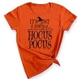 thumbnail image 1 of P&B It's Just A Bunch of Hocus Pocus Women's T-shirt, S, Orange | Halloween Costume Party Cosplay Accessory, 1 of 6