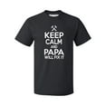 thumbnail image 1 of P&B KEEP CALM PAPA WILL FIX IT Men's T-shirt, Black, L, 1 of 2