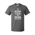 thumbnail image 1 of P&B KEEP CALM PAPA WILL FIX IT Men's T-shirt, Charcoal, XL, 1 of 2