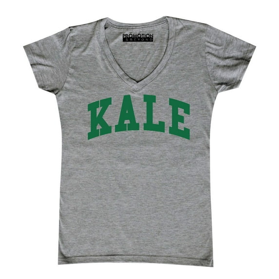P&B Kale G. Women's V-neck, 2XL, H. Grey