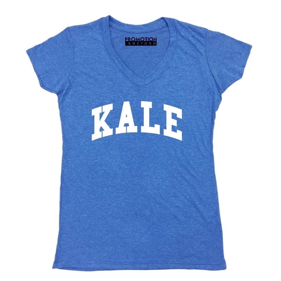 P&B Kale W. Women's V-neck, M, Heather Royal