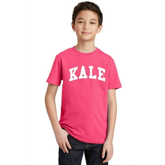P&B Kale W. Youth T-shirt, Youth XS, Cyber Pink