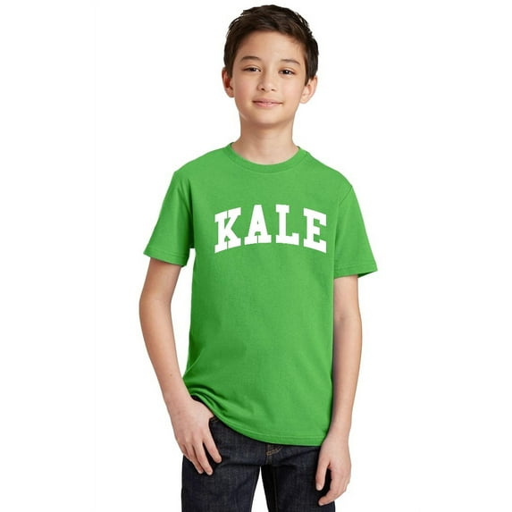 P&B Kale W. Youth T-shirt, Youth XS, Green
