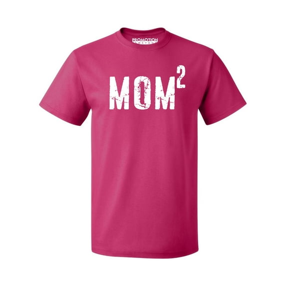 P&B Mom of 2, Mom Squared Men's T-shirt, Cyber Pink, 2XL