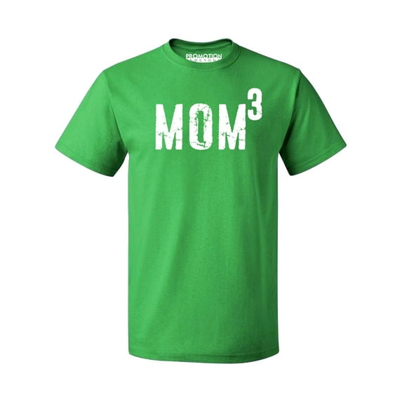 P&B Mom of 3, Mom Cubed Men's T-shirt, Green, M