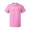 thumbnail image 1 of P&B Mother of Cats Funny Men's T-shirt, Azalea Pink, M, 1 of 2