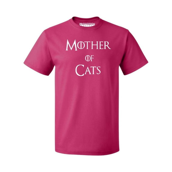 P&B Mother of Cats Funny Men's T-shirt, Cyber Pink, 3XL