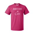 thumbnail image 1 of P&B Mother of Cats Funny Men's T-shirt, Cyber Pink, S, 1 of 2