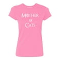 thumbnail image 1 of P&B Mother of Cats Funny Women's T-shirt, Azalea Pink, 3XL, 1 of 2