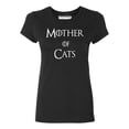 thumbnail image 1 of P&B Mother of Cats Funny Women's T-shirt, Black, S, 1 of 2
