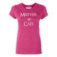 thumbnail image 1 of P&B Mother of Cats Funny Women's T-shirt, Cyber Pink, 2XL, 1 of 2