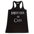 thumbnail image 1 of P&B Mother of Cats Funny Women's Tank Top, Black, XL, 1 of 2
