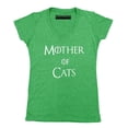 thumbnail image 1 of P&B Mother of Cats Funny Women's V-neck, Heather Green, XL, 1 of 2