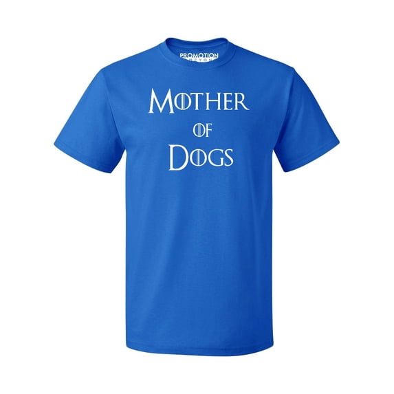P&B Mother of Dogs Funny Men's T-shirt, Royal, M