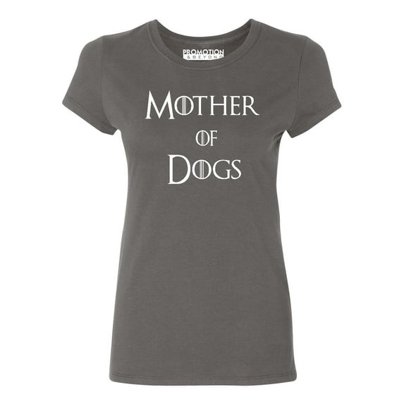 P&B Mother of Dogs Funny Women's T-shirt, Charcoal, XL