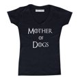 thumbnail image 1 of P&B Mother of Dogs Funny Women's V-neck, Black, 2XL, 1 of 2