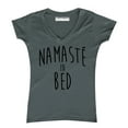 thumbnail image 1 of P&B Namaste In Bed Women's V-neck, XL, Charcoal, 1 of 2