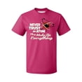 thumbnail image 1 of P&B Never Trust an Atom they Make Up Everything Men's T-shirt, Cyber Pink, L, 1 of 2