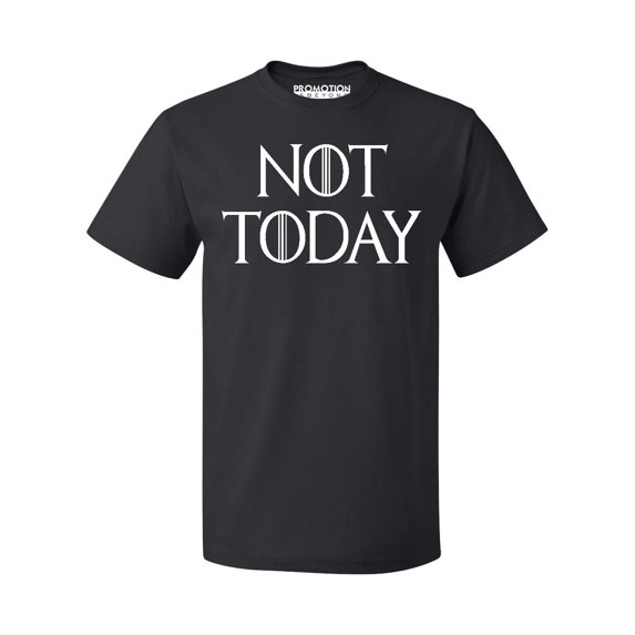 P&B Not Today God of Death Funny Novelty T-shirt Men's T-shirt, 2XL, Black