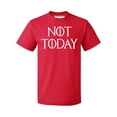 thumbnail image 1 of P&B Not Today God of Death Funny Novelty T-shirt Men's T-shirt, M, Red, 1 of 2