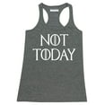 thumbnail image 1 of P&B Not Today God of Death Funny Novelty T-shirt Women's Tank Top, M, H. Charcoal, 1 of 2