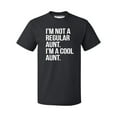 thumbnail image 1 of P&B Not a Regular Aunt I'm a Cool Aunt Men's T-shirt, Black, 3XL, 1 of 2