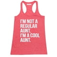 thumbnail image 1 of P&B Not a Regular Aunt I'm a Cool Aunt Women's Tank Top, Heather Red, XL, 1 of 2