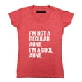 thumbnail image 1 of P&B Not a Regular Aunt I'm a Cool Aunt Women's V-neck, Heather Red, L, 1 of 2
