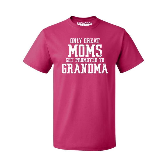 P&B Only Great Mom Get Promoted to Grandma Men's T-shirt, Cyber Pink, 2XL