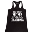 thumbnail image 1 of P&B Only Great Mom Get Promoted to Grandma Women's Tank Top, Black, L, 1 of 2