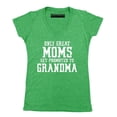 thumbnail image 1 of P&B Only Great Mom Get Promoted to Grandma Women's V-neck, Heather Green, S, 1 of 2