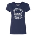 thumbnail image 1 of P&B Paddle Faster I Hear Banjos Funny Women's T-shirt, L, Navy, 1 of 2