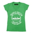 thumbnail image 1 of P&B Paddle Faster I Hear Banjos Funny Women's V-neck, S, Heather Green, 1 of 2