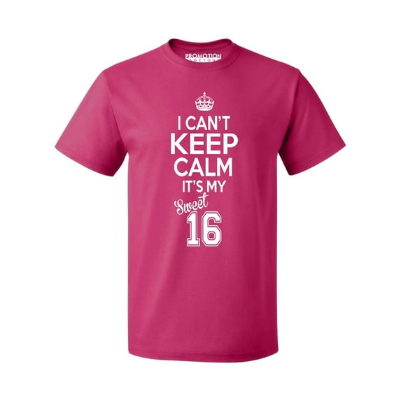 P&B SWEET SIXTEEN IT'S MY BIRTHDAY! Men's T-shirt, Cyber Pink, L