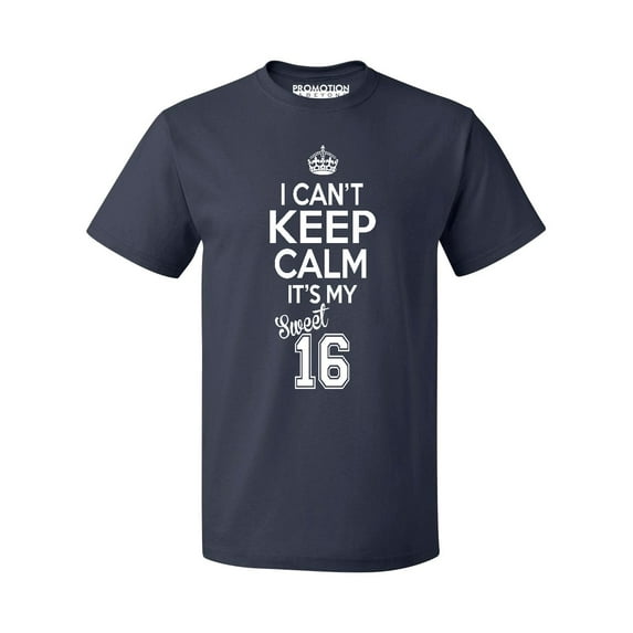 P&B SWEET SIXTEEN IT'S MY BIRTHDAY! Men's T-shirt, Navy, XL