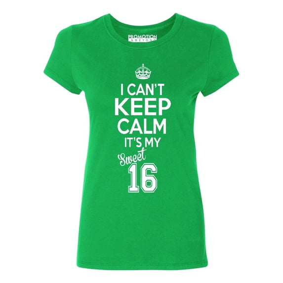 P&B SWEET SIXTEEN IT'S MY BIRTHDAY! Women's T-shirt, Green, M